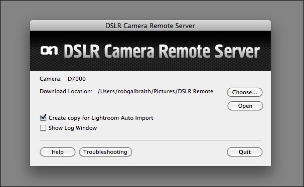 DSLR Camera remote server